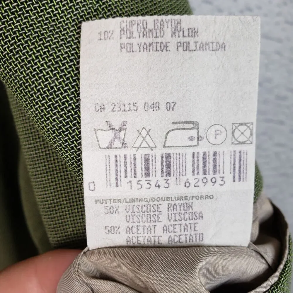 Harry Rosen Hugo Boss Men's Blazer 48R Wool Green Jacket Italy Luxe-on-Luxe - Picture 9 of 12